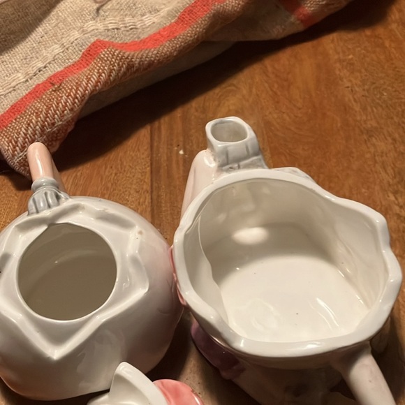 Humpty Dumpty creamer and sugar set vintage ceramic piece - Picture 7 of 11